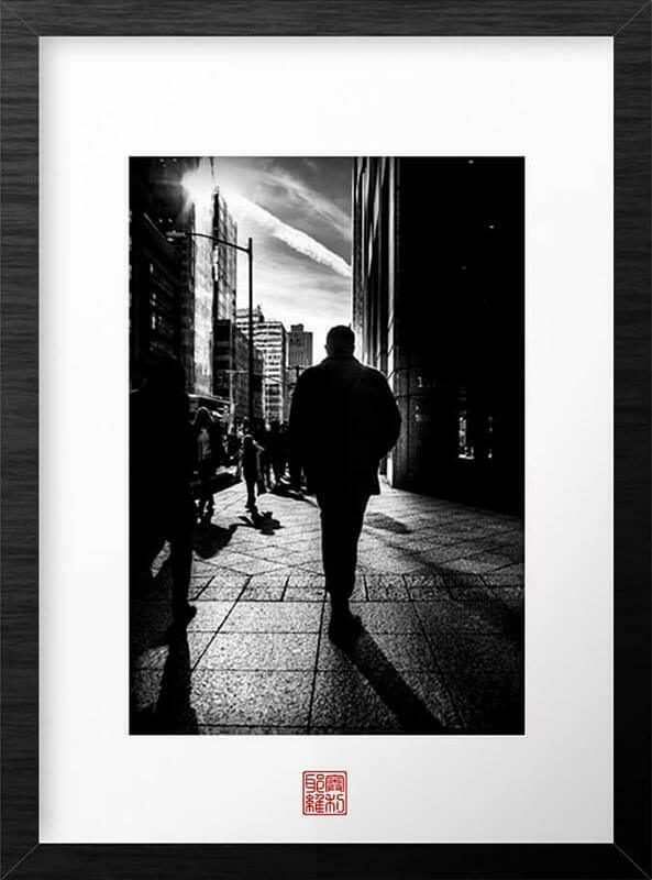 Framed street photograph made after learning composition